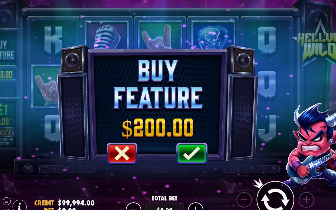 Lila bakgrund under Free Spins, innan den skiftar mot rött